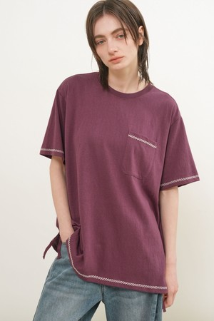 [26SS] UNISEX 스티치 포인트 포켓 티셔츠 [3COL] / GF1UTS008