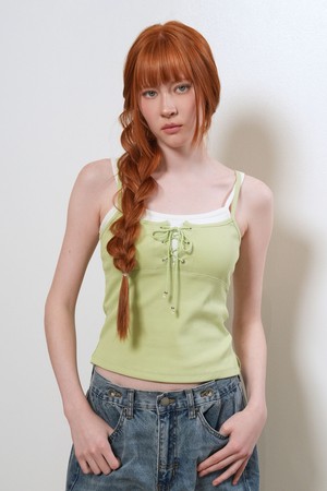 [26SS] WOMAN 아일렛 슬리브리스 [3COL] / GF2LTS521