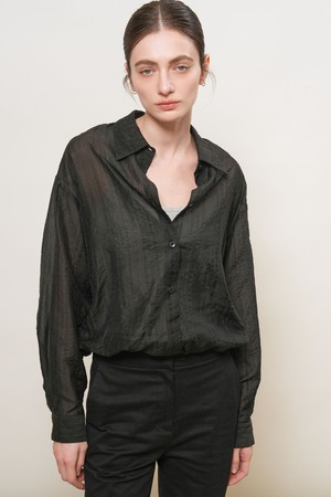 [26SS] WOMAN 시어 레이어드 블루종 셔츠 [3COL] / GF2LSH519