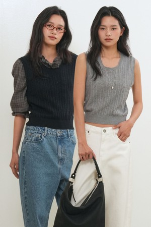 [26SS] WOMAN 스켈럽 스카시 니트 베스트 [3COL] / GF2LKV528