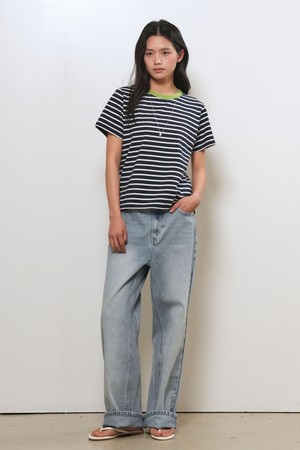 [26SS] WOMAN 세미 와이드 데님 팬츠 [2COL] / GF2LPT510