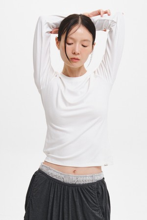 WOMAN 라운드넥 긴팔 티셔츠 [6COL] / GF3LTS504
