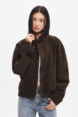 UNISEX 하이넥 코듀로이 블루종 자켓 [3COL] / GF3UJP004