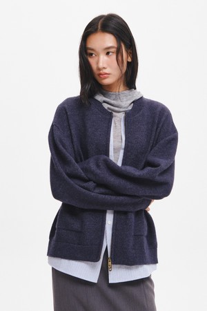 UNISEX 셔츠 레이어링 헤어리 가디건 [2COL] / GF3UKC002