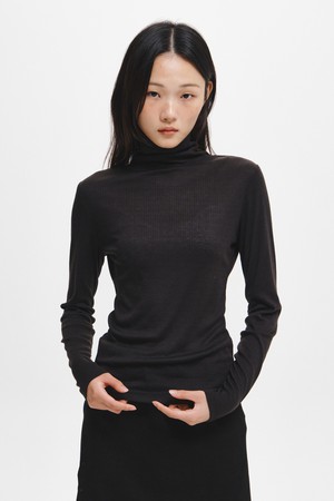 WOMAN 골지 소프트 터틀넥 티셔츠 [6COL] / GF3LTS511