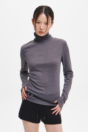 WOMAN 골지 소프트 터틀넥 티셔츠 [6COL] / GF3LTS511