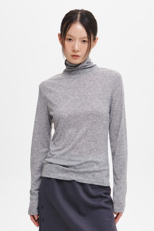 WOMAN 골지 소프트 터틀넥 티셔츠 [6COL] / GF3LTS511