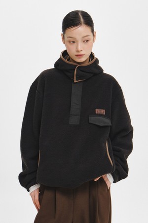UNISEX 하이넥 반집업 플리스 아노락 [4COL] / GF3USS005