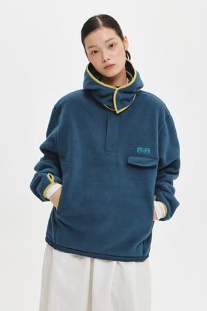 UNISEX 하이넥 반집업 플리스 아노락 [4COL] / GF3USS005