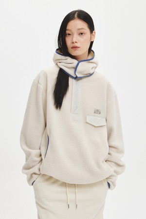 UNISEX 하이넥 반집업 플리스 아노락 [4COL] / GF3USS005