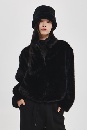 WOMAN 페이크 퍼 집업 점퍼 [2COL] / GF4LJK508