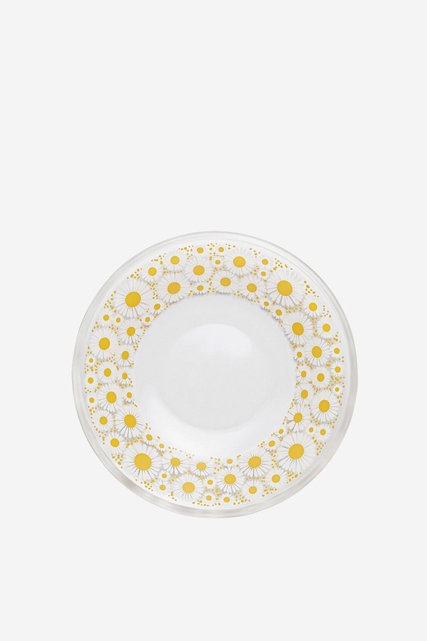 아데리아 플레이트 120 - 데이지는 레트로 무드의 플라워 패턴을 담은 주방용품입니다. 소다유리 소재로 제작되었으며, 화이트와 옐로우 컬러의 조화가 돋보입니다. 데이지 꽃을 연필로 그린 듯 섬세하게 표현하여 빈티지한 감성을 더했습니다. 식기, 장식, 코스터 등 다용도로 활용 가능하며, 위생적인 사용이 가능합니다. 아데리아 플레이트 120 - 데이지로 현대적인 라이프스타일에 레트로 감성을 더해보세요.
