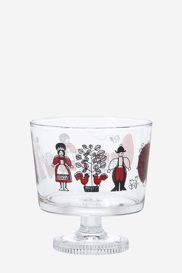 아데리아 딥 볼 윗 스템 285ml - 페어리 테일은 1970-80년대 레트로 감성을 현대적으로 재해석한 유리컵입니다. 소다유리로 제작되어 인체에 무해하며 위생적으로 사용할 수 있습니다. 하늘색, 흰색, 빨간색 등 다채로운 컬러와 플라워, 동물, 프린트 무늬가 어우러져 청초하면서도 레트로한 스타일을 연출합니다. 파르페나 푸딩, 음료는 물론 간단한 과자 등을 담아 보관하기에도 적합하며, 반짝이는 받침대가 돋보이는 디자인입니다. 와인잔으로도 활용 가능하여 다용도로 활용할 수 있습니다.
