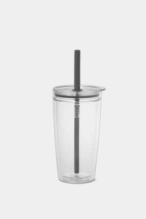 미르 에브리웨어 스트로우 텀블러 16oz - 클리어