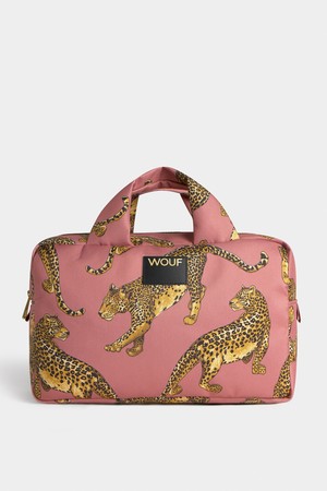 WO 데일리 블러쉬레오파드 라지토일레트리백29x18x13