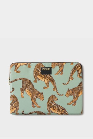 WO데일리 에메랄드레오파드 랩탑슬리브13&14 34x25x2