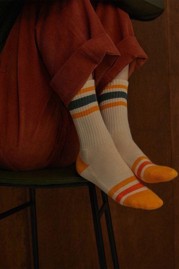 MARJI HOUSE - 양말 - GODEUN X MARJI HOUSE SOCKS IVORY