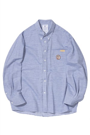 Cotton Stripe Y-shirts BLUE