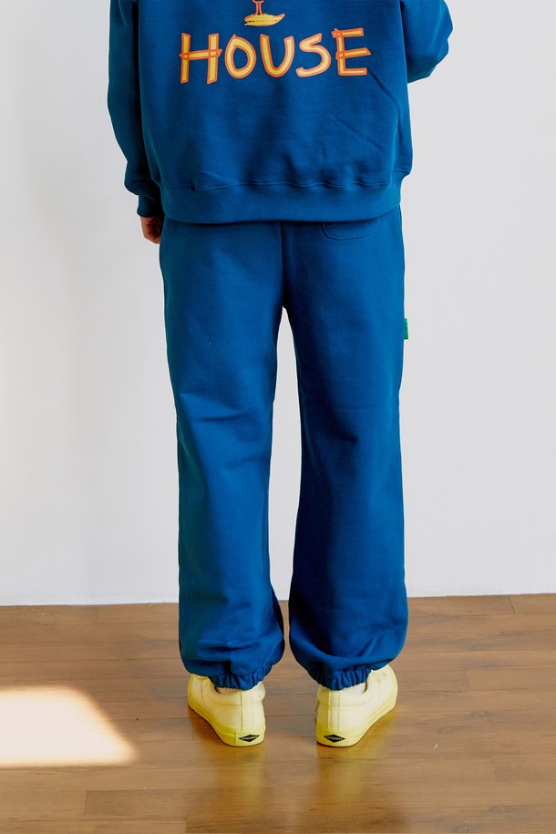 MARJI HOUSE - 캐주얼팬츠 - Vintage logo sweat pants Blue