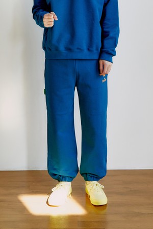 Vintage logo sweat pants Blue