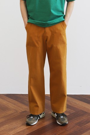 TWILL FATIGUE PANTS MUSTARD