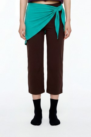소프트 카프리 팬츠_BROWN-a