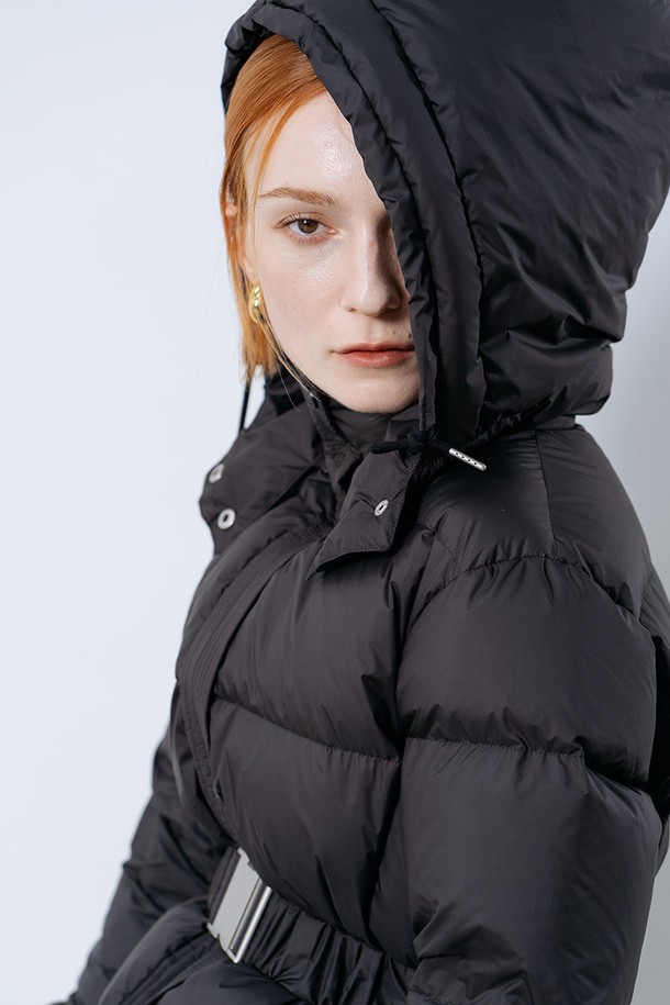 cordinary - 패딩 - [22FW] Goose-down puffer jacket with hood - black