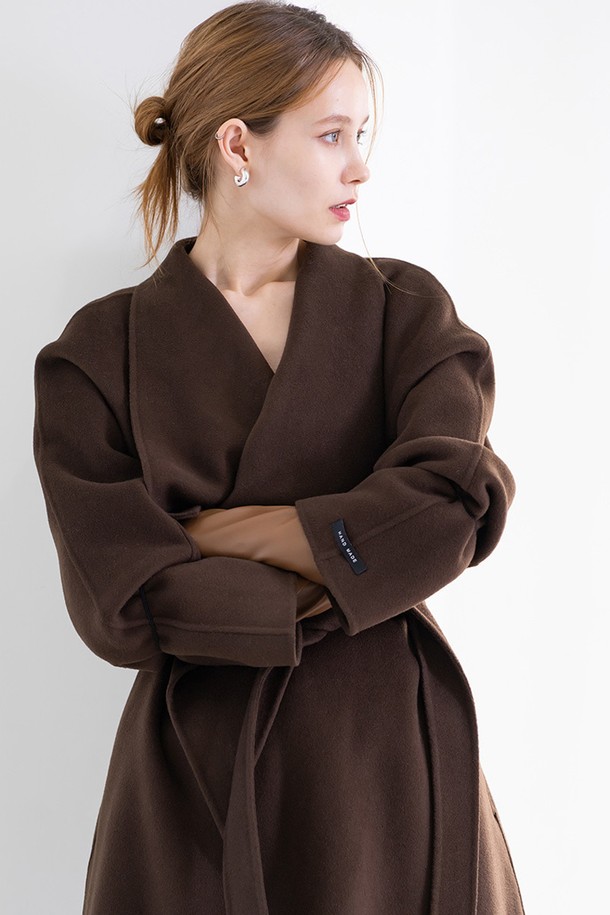 cordinary - 코트 - [22FW] Signature cashmere shawl collar coat - brown