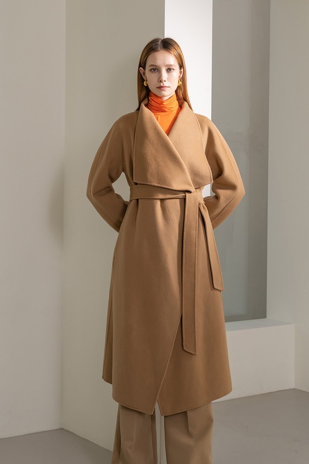 cordinary - 코트 - [22FW] Signature cashmere shawl collar coat - camel