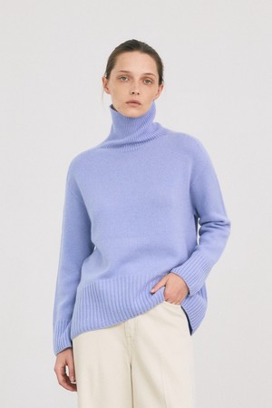 NEW 시그니쳐 turtle neck - italy cashmere 100% (blue)