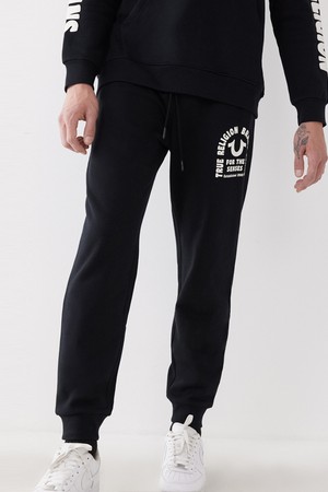 [TRUE RELIGION] OGPUFF LOGO JOGGER_105611_JET BLACK