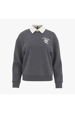 [단독]배색카라 부르종 풀오버 (그레이)_GREY-a