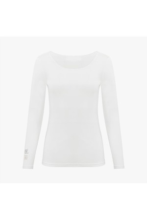 냉감 딥라운드넥 티셔츠 (화이트)_WHITE-a