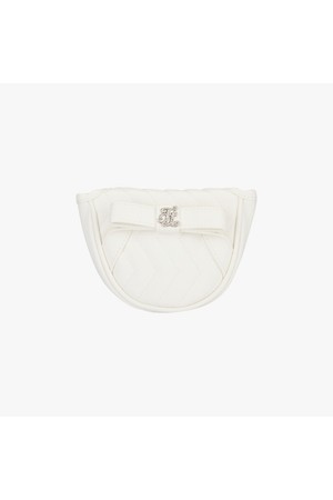 [단독]리본 퀼팅 퍼터 커버 (화이트)_WHITE-a