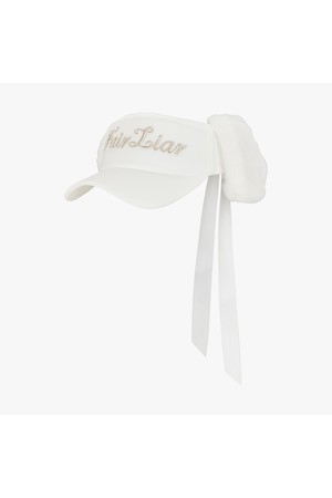 벨벳 귀마개 바이저 (아이보리)_IVORY-a