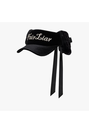 벨벳 귀마개 바이저 (블랙)_BLACK-a