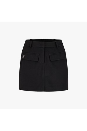 포켓 기모 H라인 스커트 (블랙)_BLACK-a