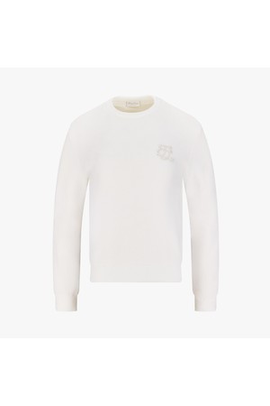 진주 로고 플러피 방풍 니트 (아이보리)_IVORY-a