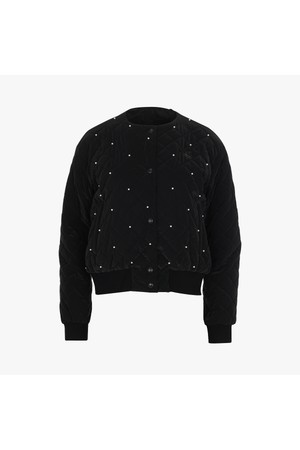 진주 퀼팅 점퍼 (블랙)_BLACK-a