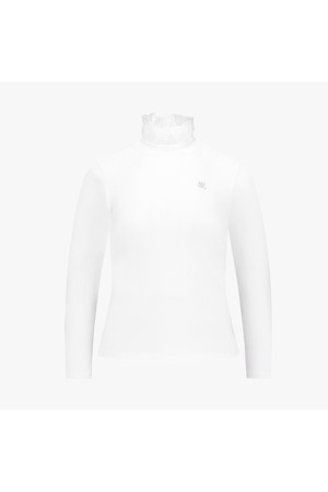 오간자 러플 하이넥 티셔츠 (화이트)_WHITE-a