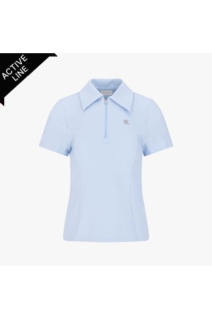 빅카라  슬림핏 집업 티셔츠 (블루)_BLUE-a