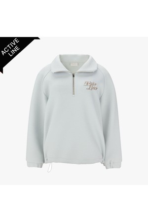 루즈핏 집업 풀오버 티셔츠 (그린)_GREEN-a