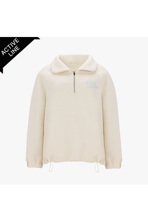 루즈핏 집업 풀오버 티셔츠 (크림)_IVORY-a