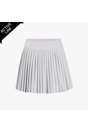 피케 플리츠 스커트 (베이지)_BEIGE-a