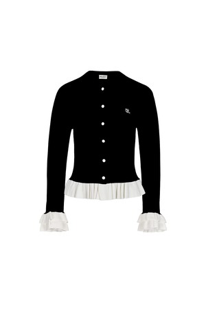 러플 리브 가디건 (블랙)_BLACK-a