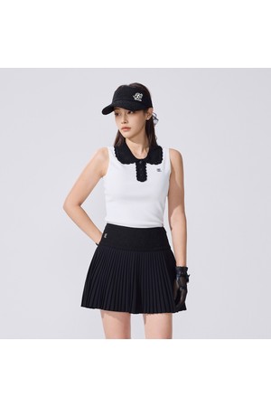 크로셰 카라 민소매 니트 (화이트)_WHITE-a