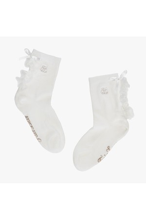 샤 프릴 앵클 삭스 (화이트)_WHITE-a