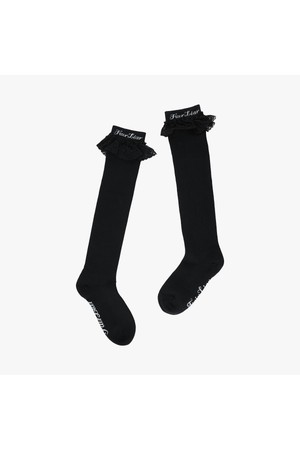 레이스 로고 니삭스 (블랙)_BLACK-a