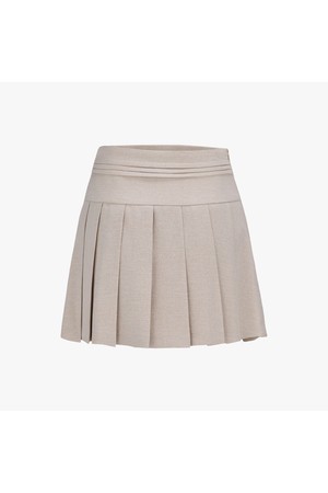 트윙클 플리츠 스커트 (베이지)_BEIGE-a