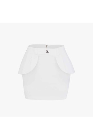 리본 플랩 하이웨스트 스커트 (화이트)_WHITE-a